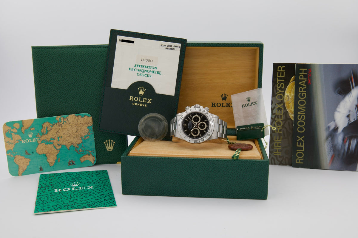Rolex Daytona 16520 quadrante nero Patrizzi del 1997