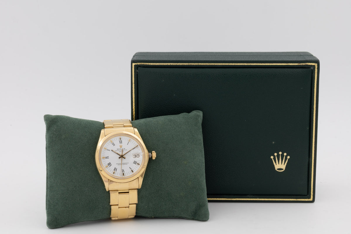 Rolex Oyster Perpetual Date FULL GOLD Rivetti 1500 del 1973