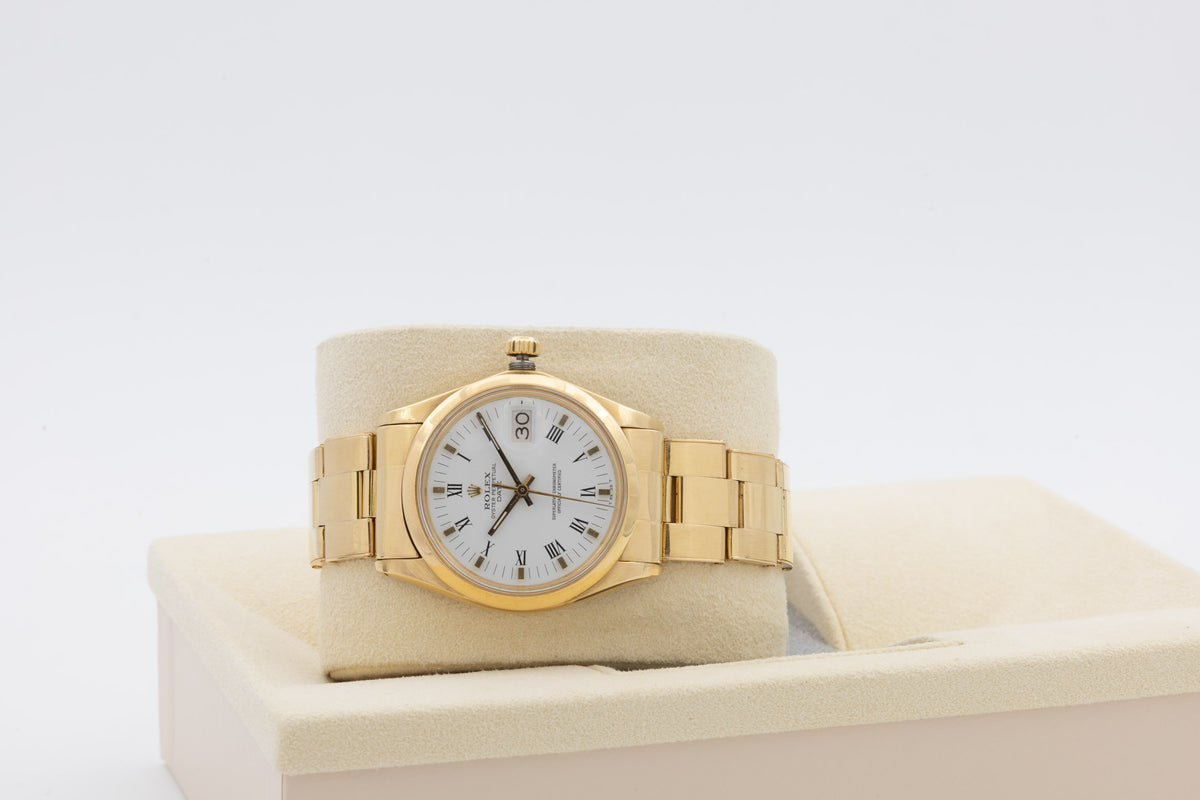 Rolex Oyster Perpetual Date FULL GOLD Rivetti 1500 del 1973