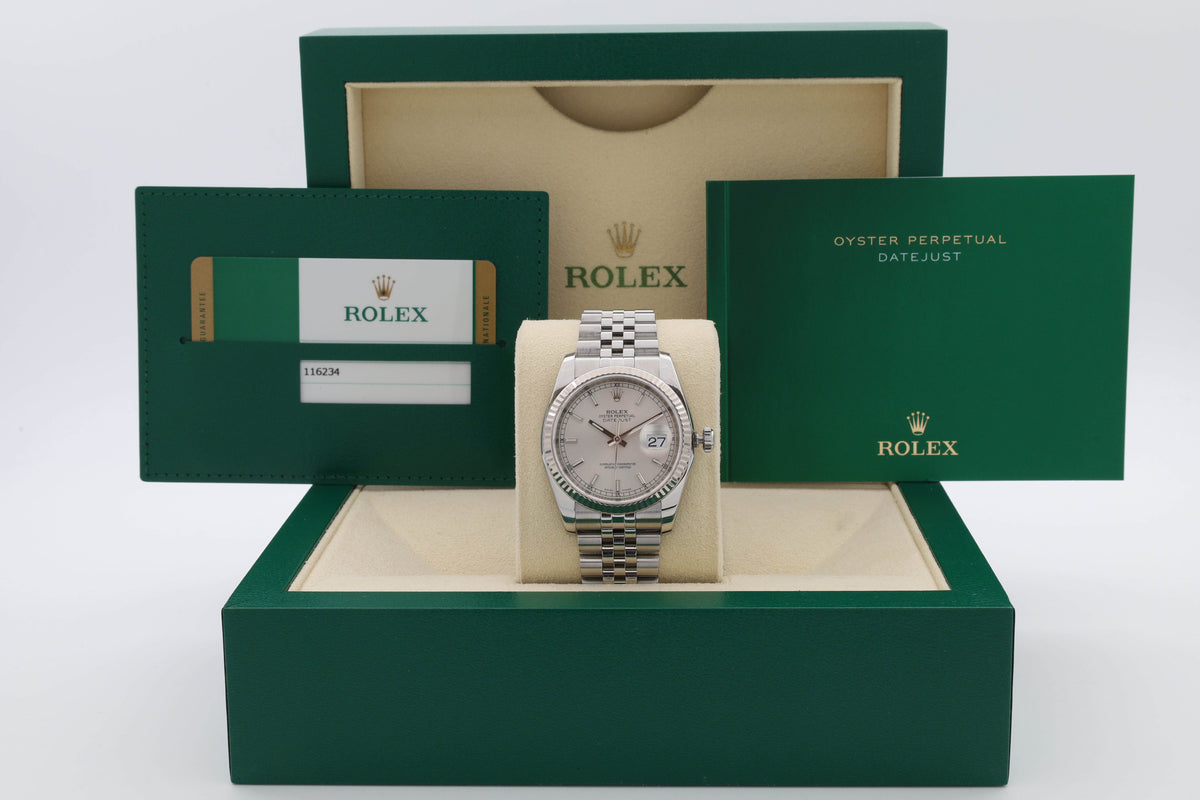 Rolex Datejust 116234 quadrante nero e numeri romani Jubilee del 2012 (copia)