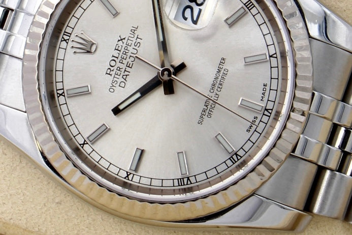 Rolex Datejust 116234 quadrante nero e numeri romani Jubilee del 2012 (copia)