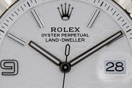 Rolex Land-Dweller 127334 quadrante Bianco Honeycomb del 2025