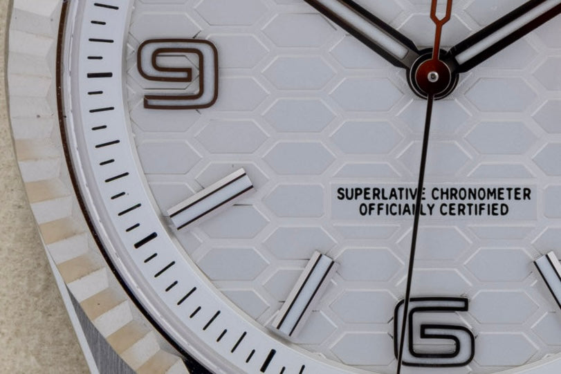 Rolex Land-Dweller 127334 quadrante Bianco Honeycomb del 2025