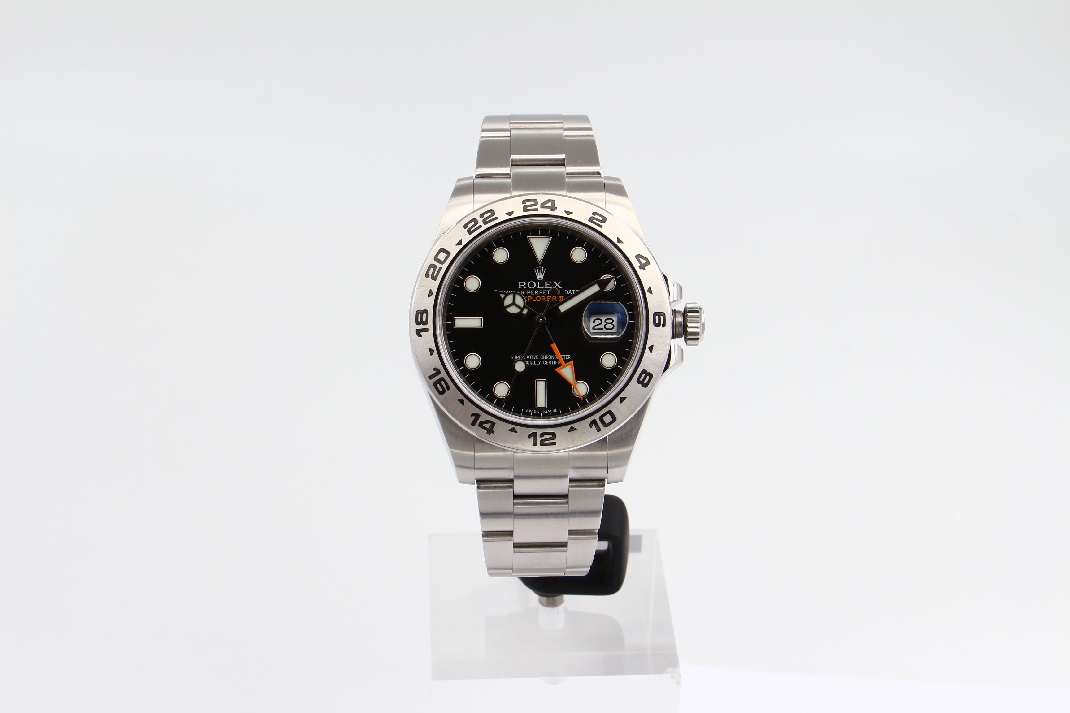 Rolex Explorer II 216570 quadrante nero del 2018