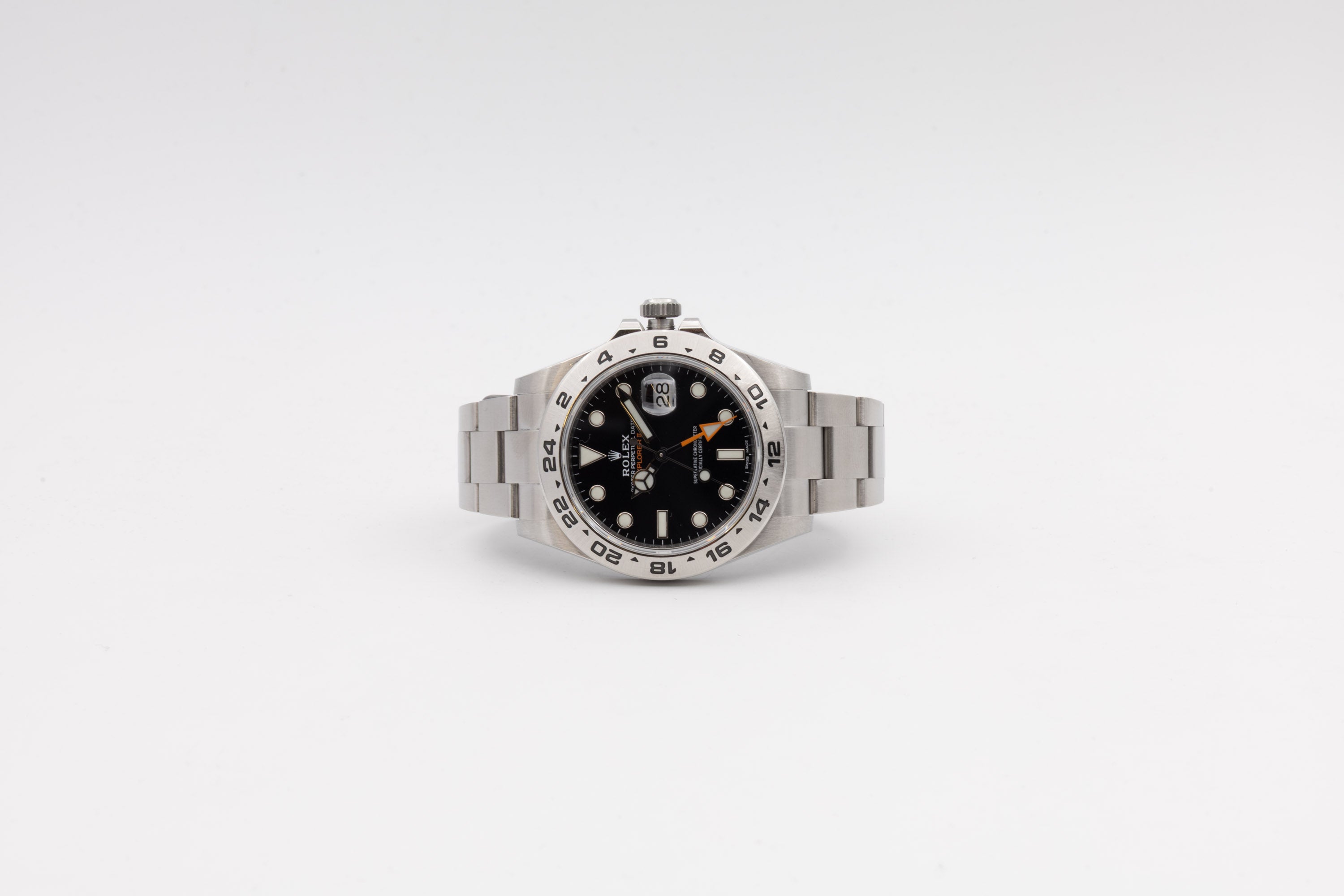 Rolex Explorer II 216570 quadrante nero del 2018