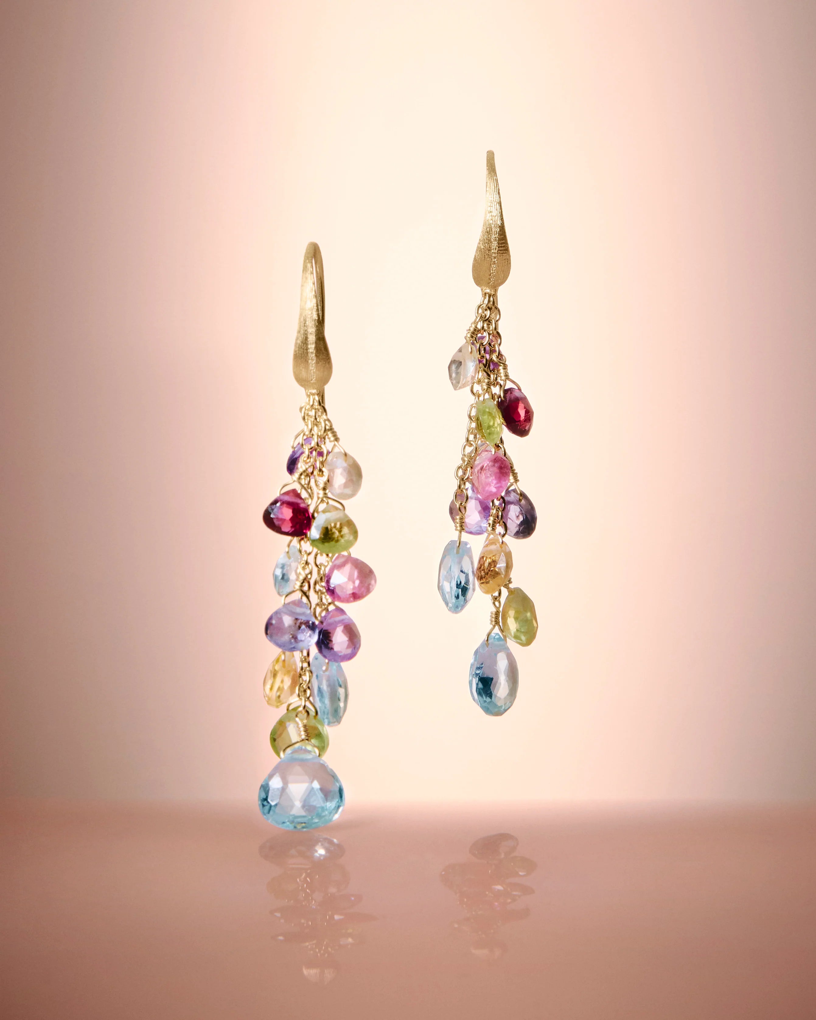 Multicolor Hook Drop Earrings, Paradise, Marco Bicego
