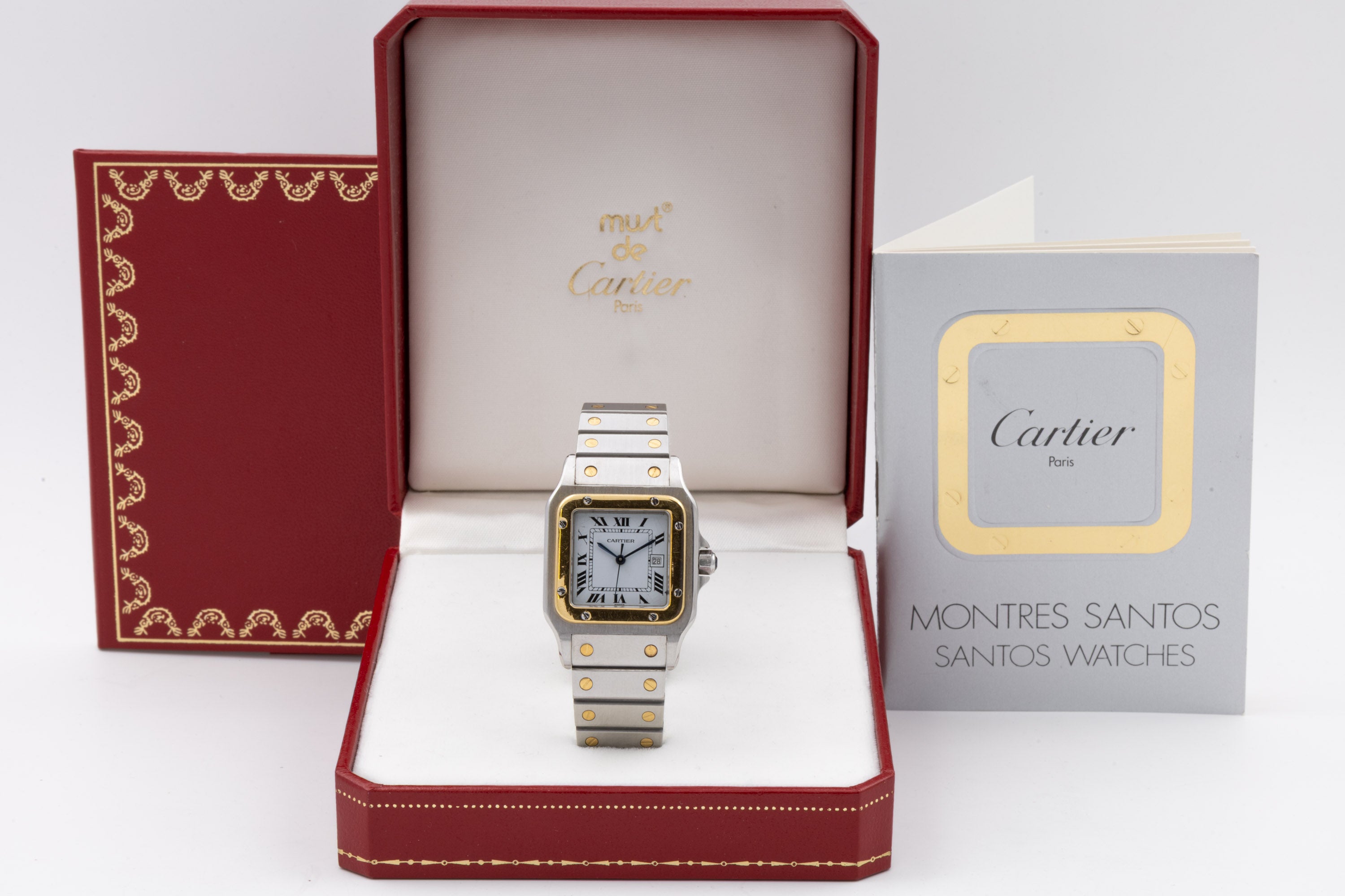 Santos De Cartier Carree - modello medio acciaio & oro