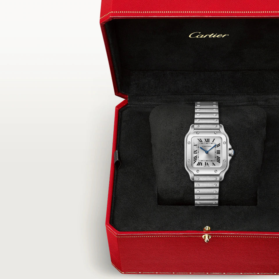 Cartier Santos esfera blanca - Modelo medio Nuevo 2025