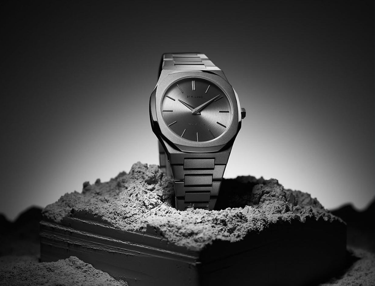 Orologio Ultra Thin Antracite, 40 mm, D1 Milano