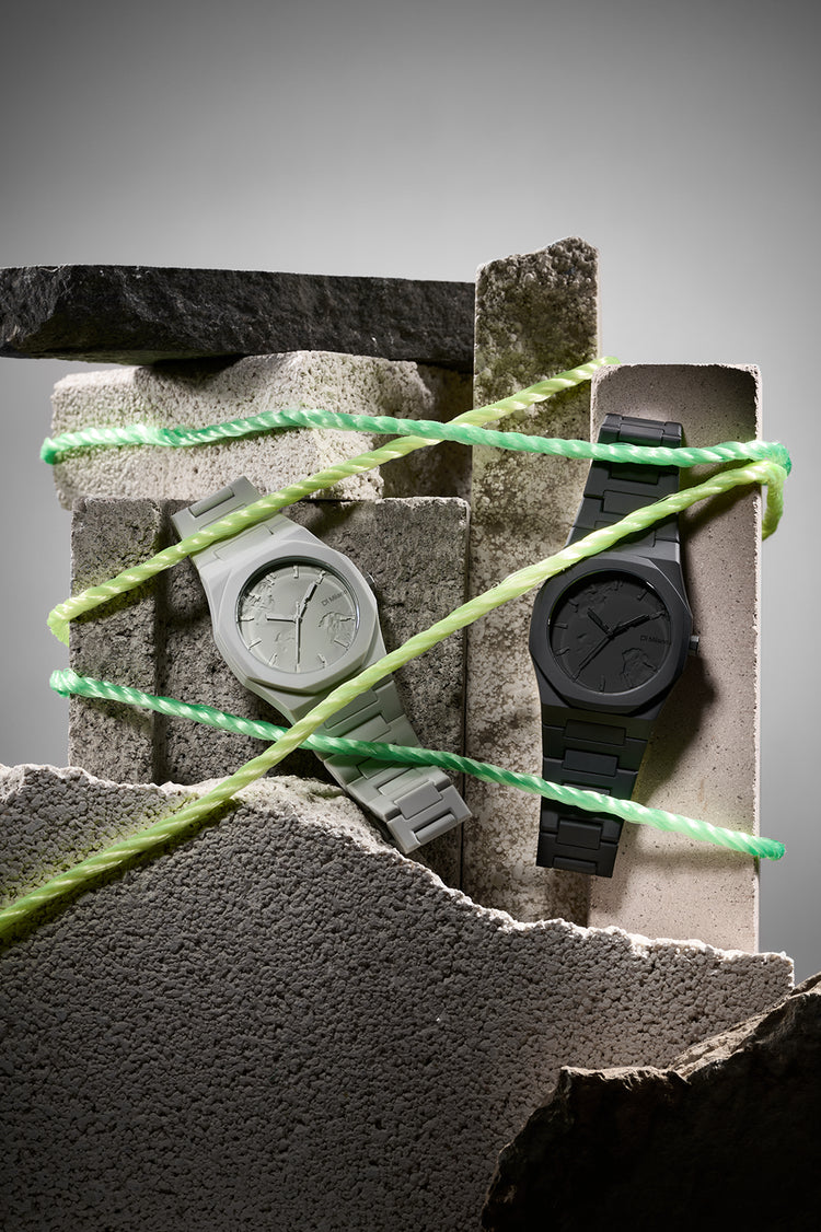 Orologio Polycarbon, Crushed, 40,5 mm, D1 Milano