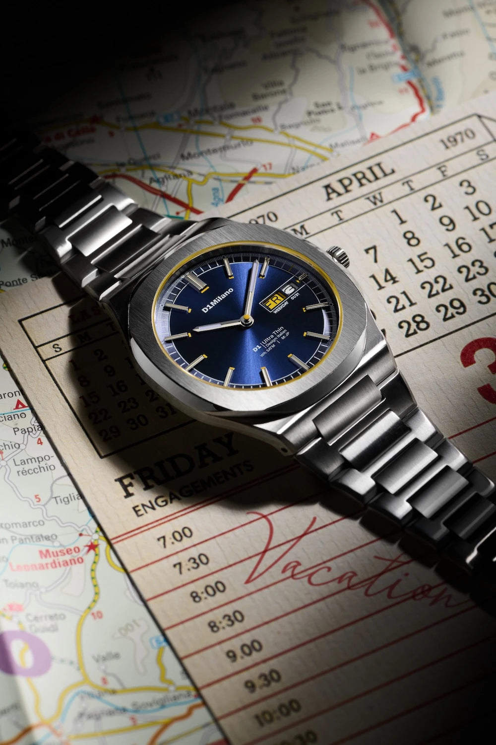 Orologio Ultra Thin, Light Illusion, 39 mm, D1 Milano