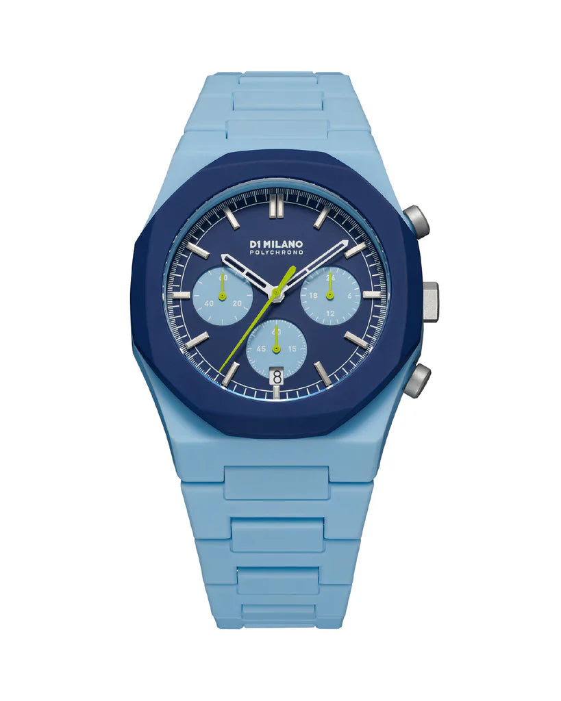 Orologio  Polychrono Blue Blast, 40,5 mm, D1 Milano