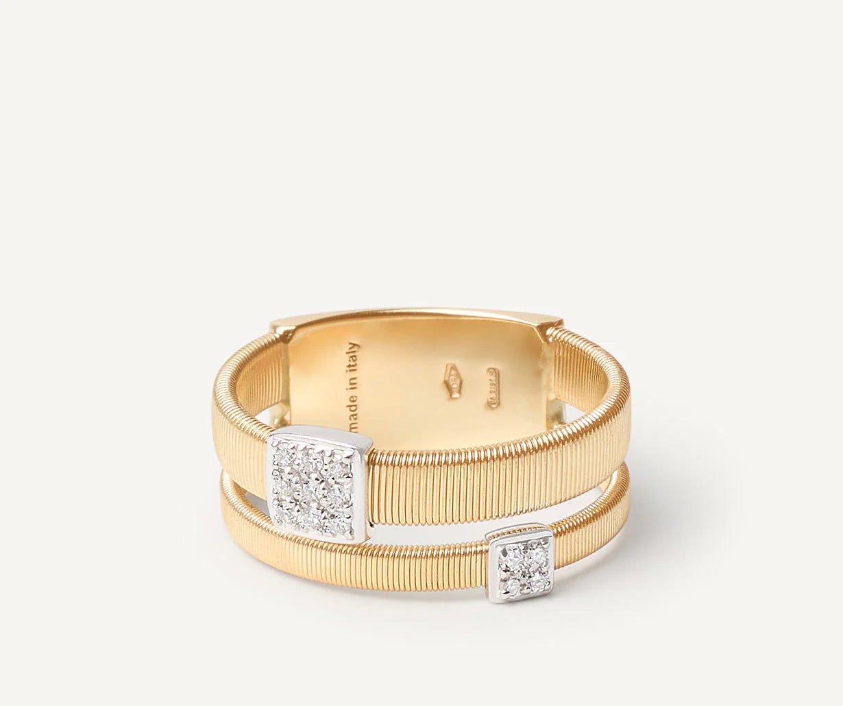 Band ring, with diamond pavé, Masai, Marco Bicego