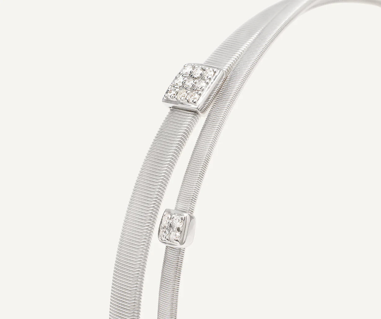 Bracciale a due fili, con pavé di diamanti, Masai, Marco Bicego