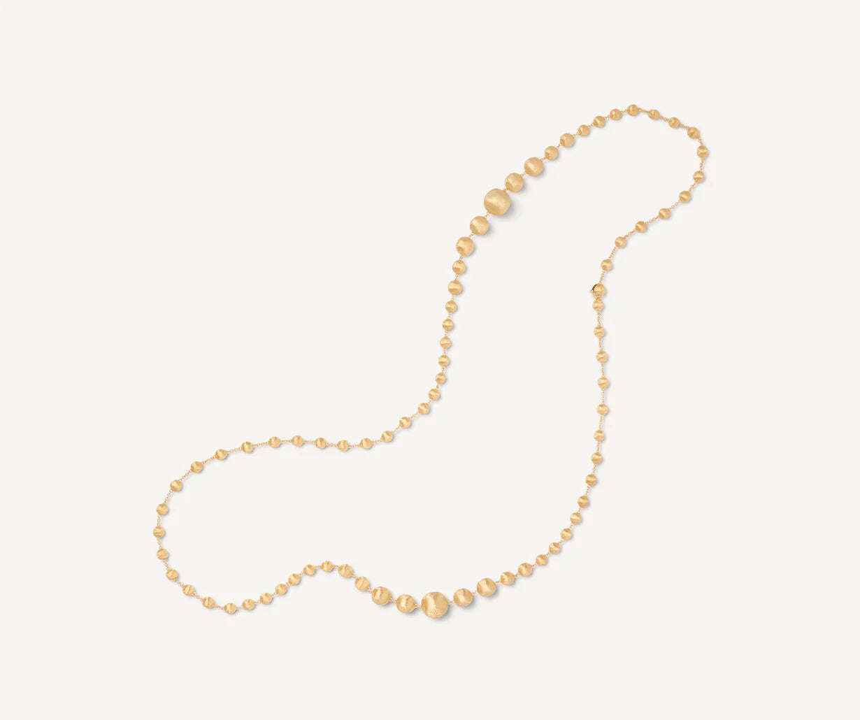 Collana con doppio degradé di sfere in oro giallo, Africa, Marco Bicego