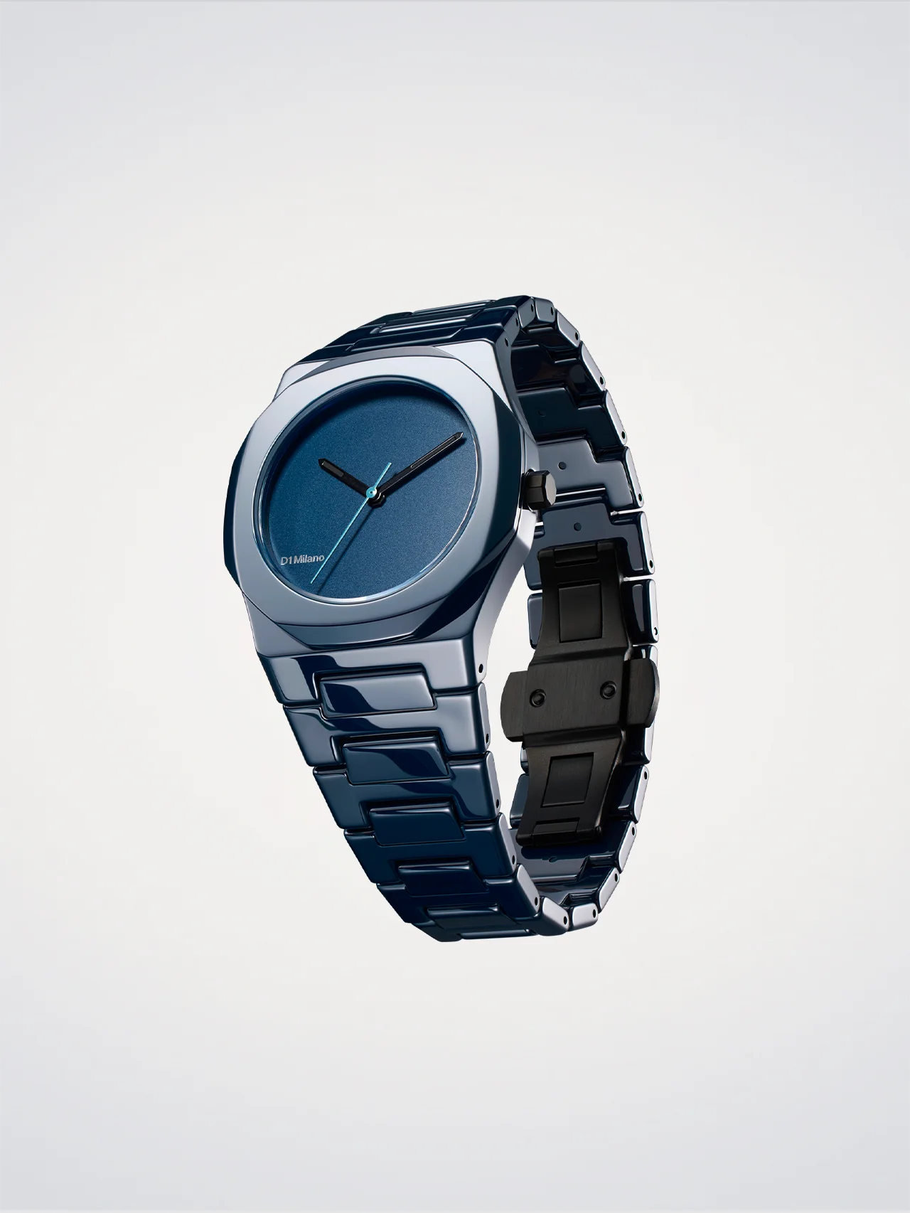 Orologio Ceramic Pure Blue, 37 mm, D1 Milano