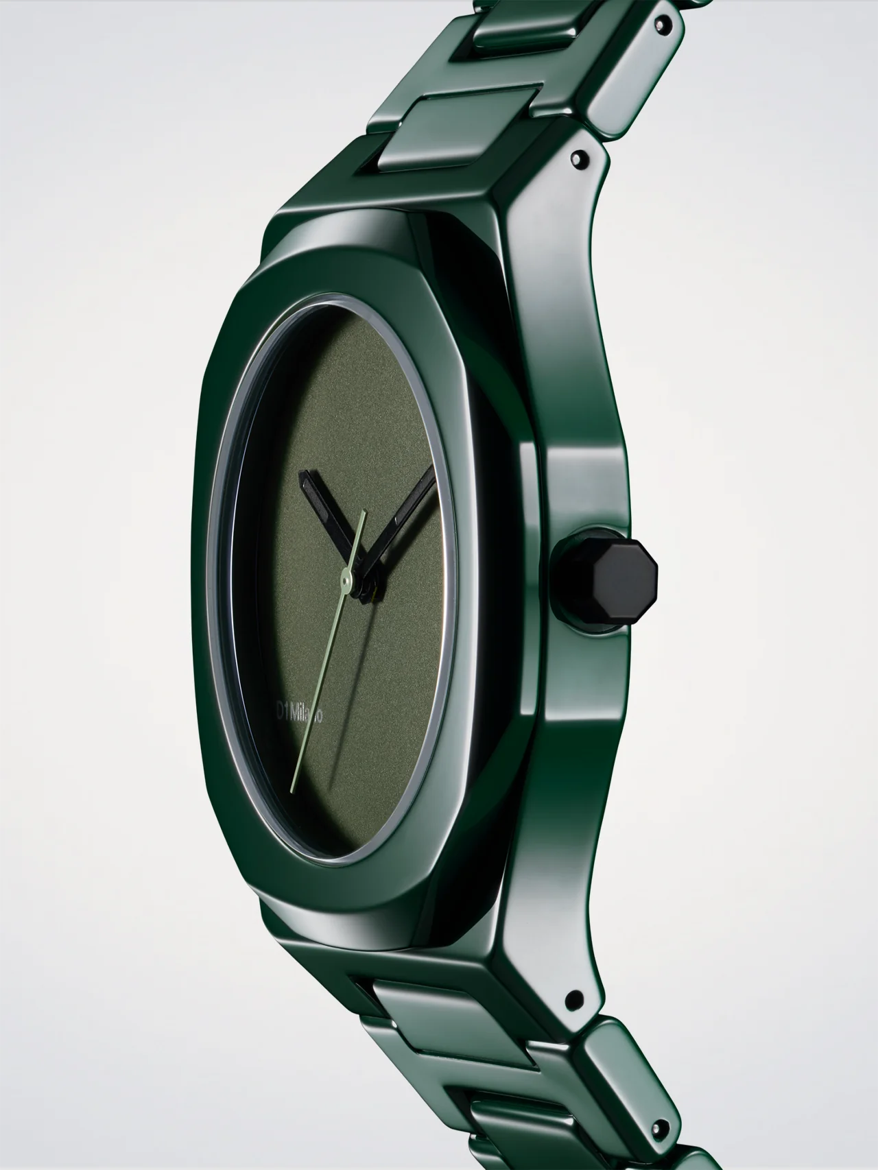 Orologio Ceramic Pure Green, 37 mm, D1 Milano