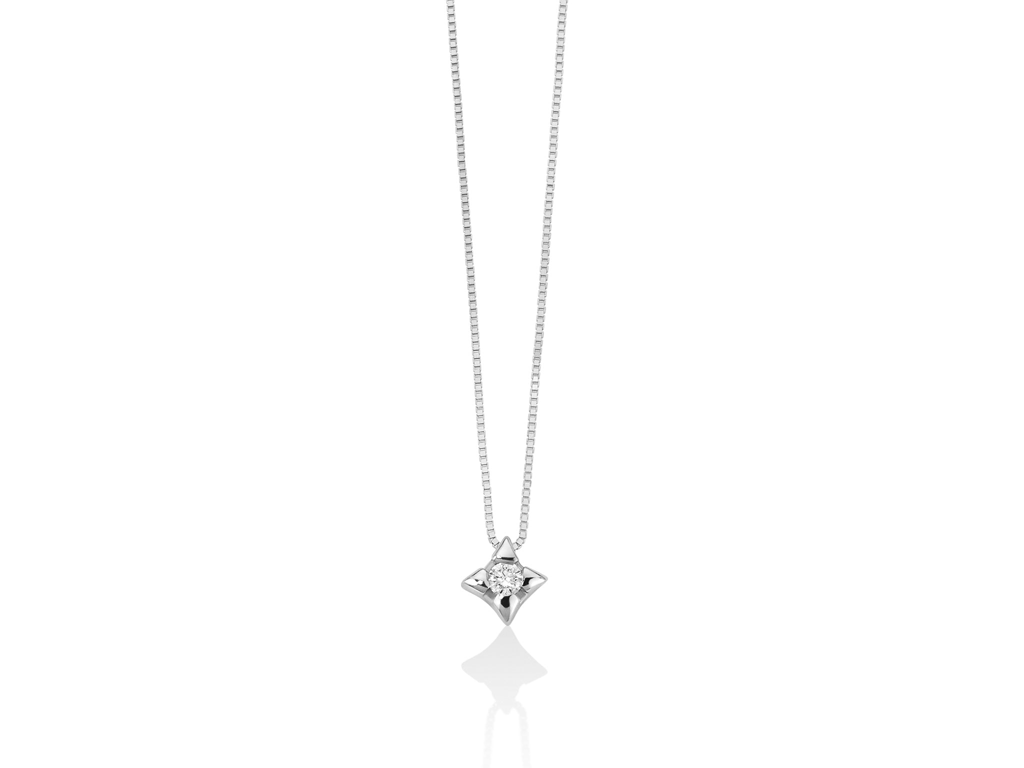 White gold and diamond pendant necklace, Miluna