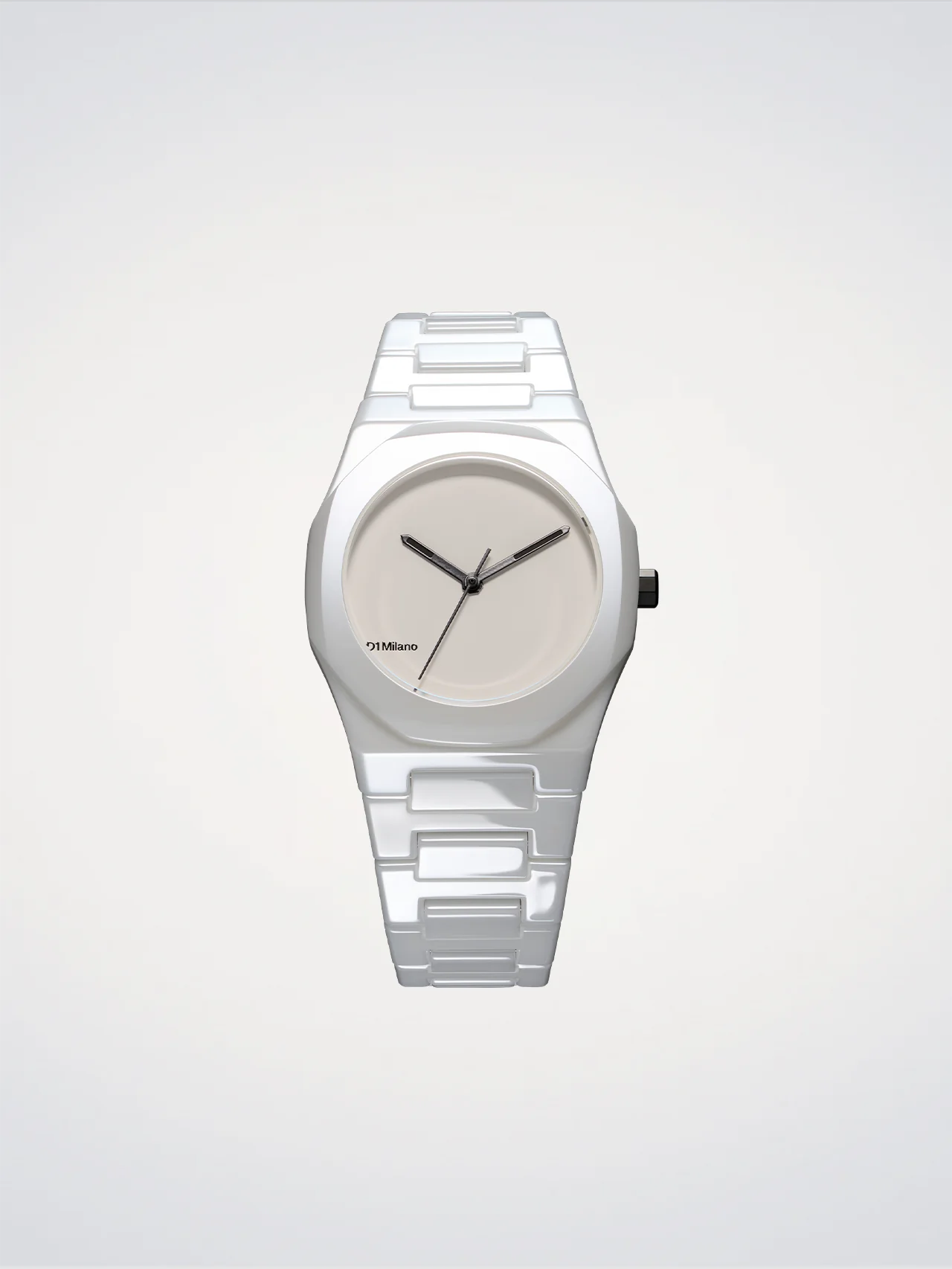 Orologio Ceramic Pure White, 37 mm, D1 Milano