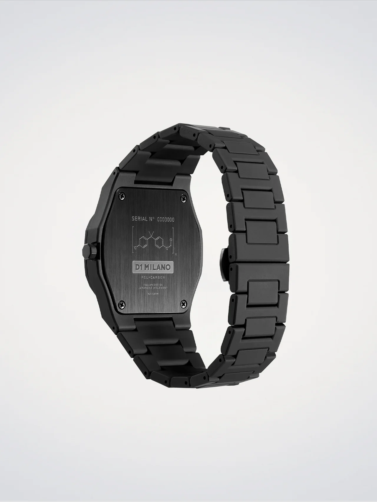 Orologio Polycarbon Cloudburst, 40,5 mm, D1 Milano