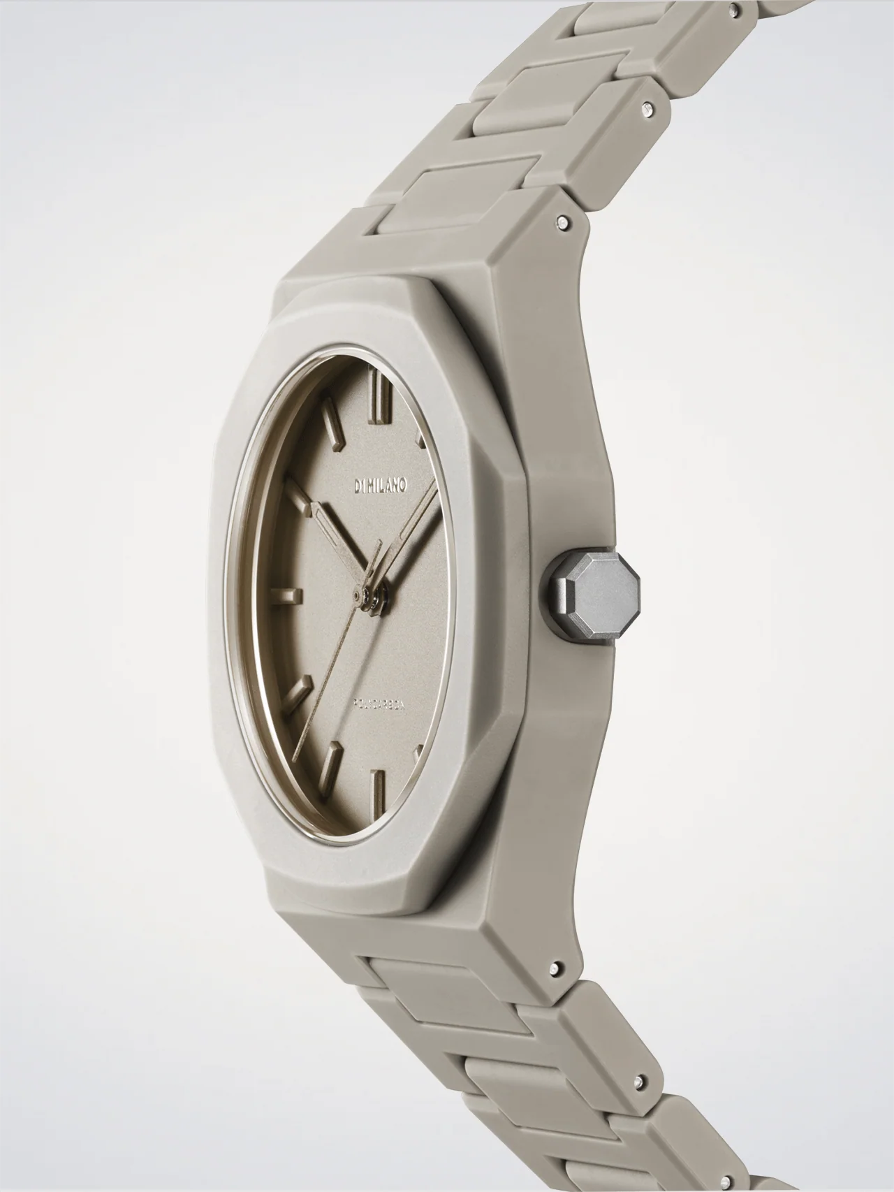 Orologio Polycarbon, Ecru, 37 mm, D1 Milano