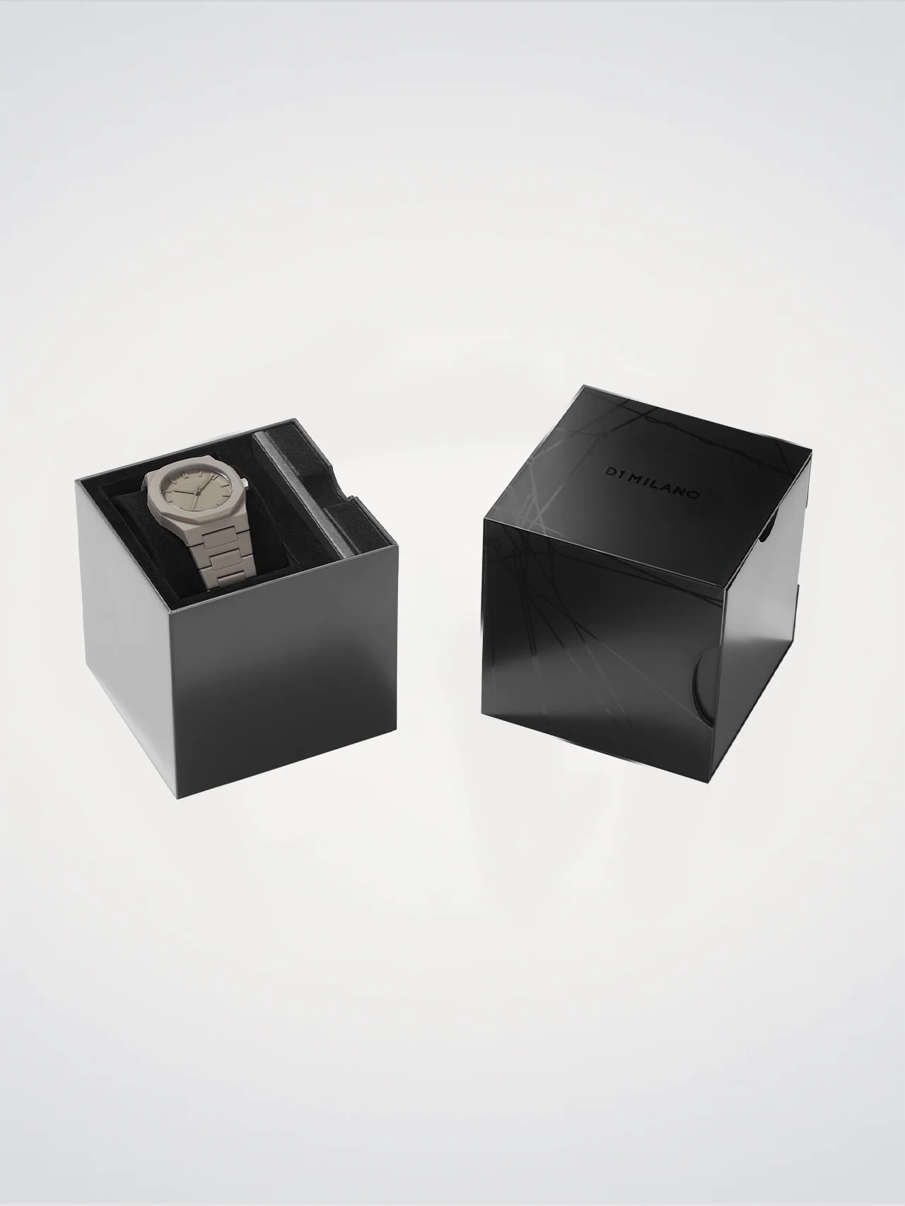 Orologio Polycarbon, Ecru, 37 mm, D1 Milano