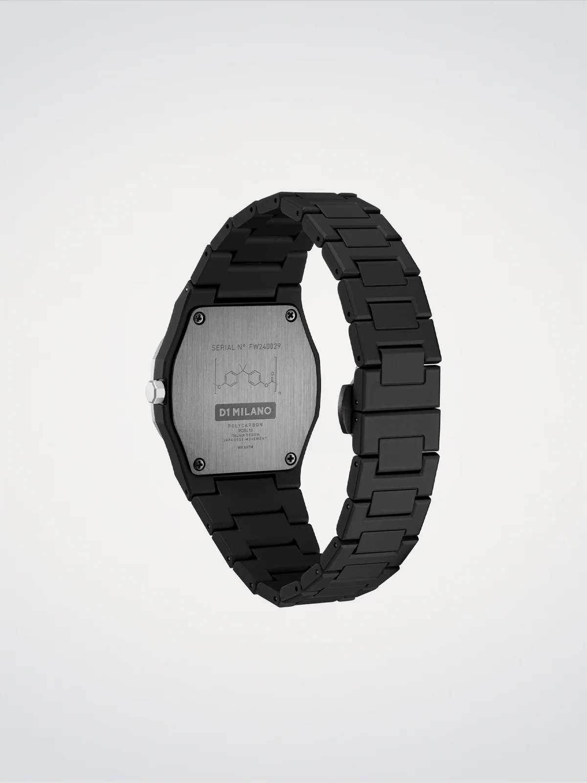 Montre Polycarbon, Akebia, 37 mm, D1 Milano