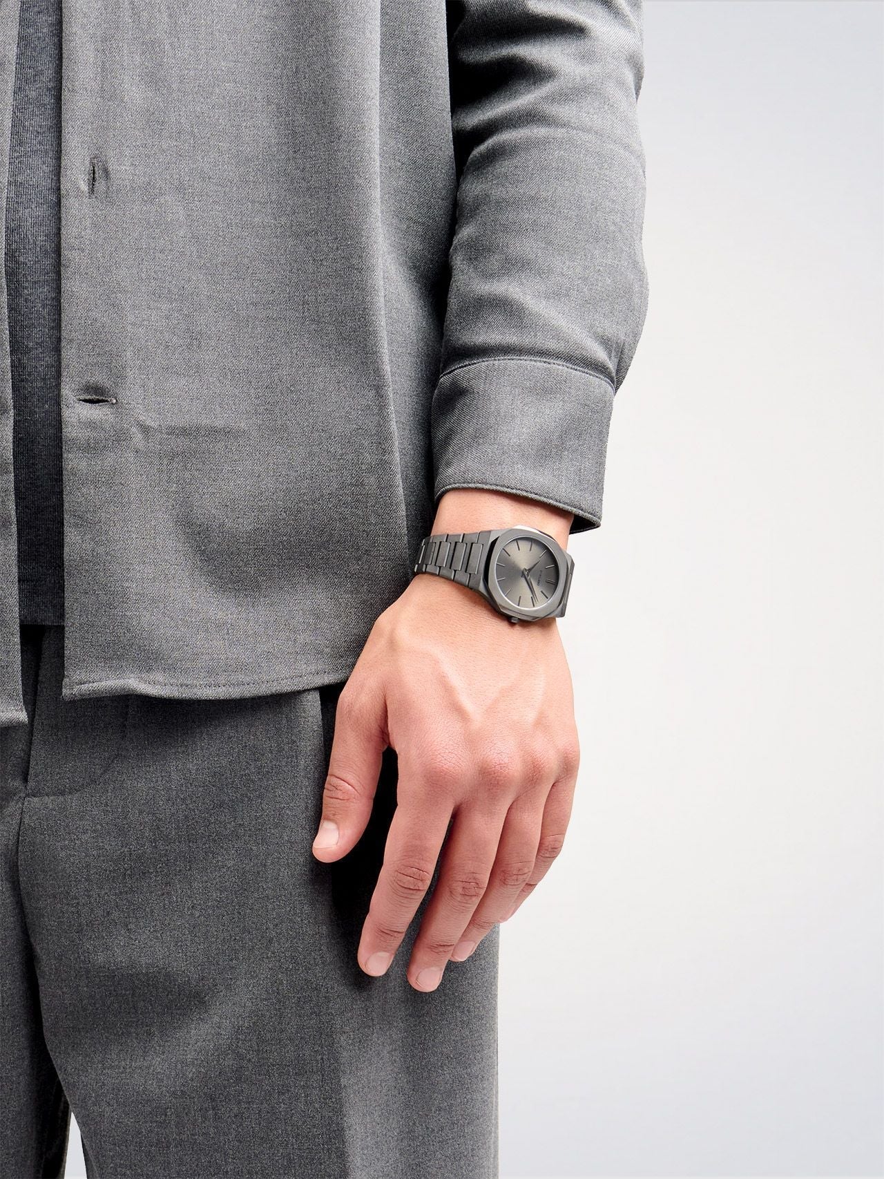 Orologio Ultra Thin Antracite, 40 mm, D1 Milano