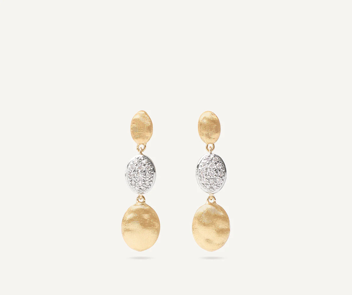 Boucles d'oreilles triple diamant, Séville, Marco Bicego