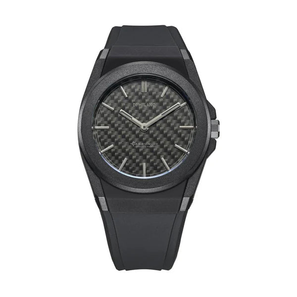 Orologio Carbon Caronlite Black, 40,5 mm, D1 Milano
