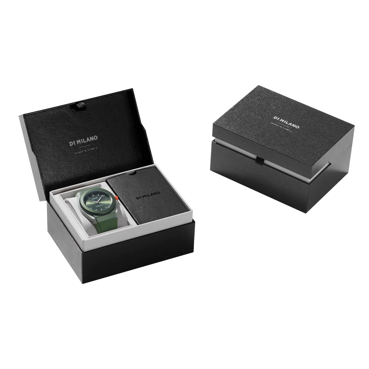 Orologio Carbon Caronlite Sage Verde, 40,5 mm, D1 Milano