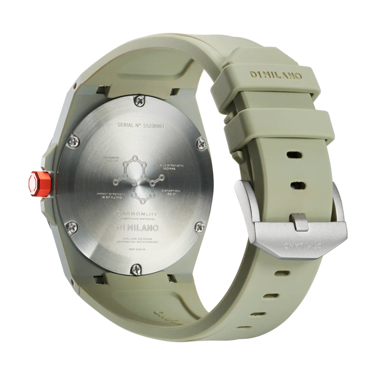 Orologio Carbon Caronlite Sand, 40,5 mm, D1 Milano
