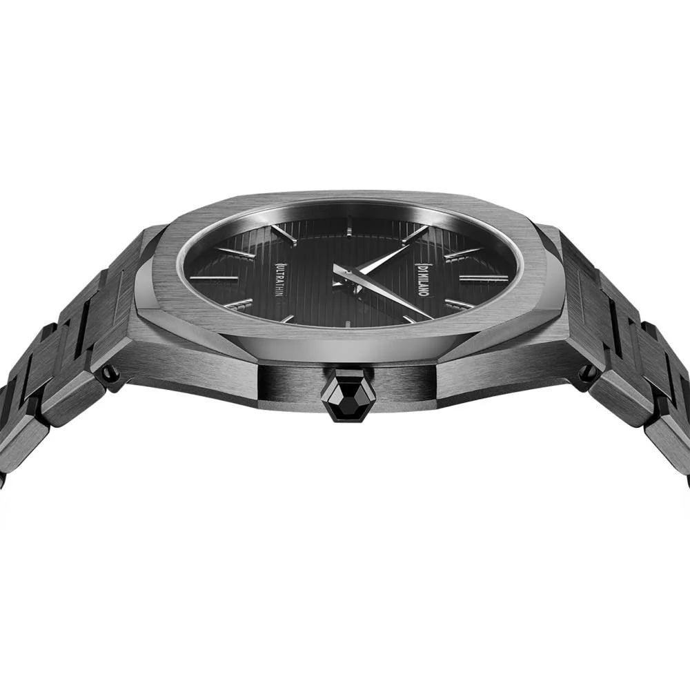 Orologio Ultra Thin Nero, 40 mm, D1 Milano