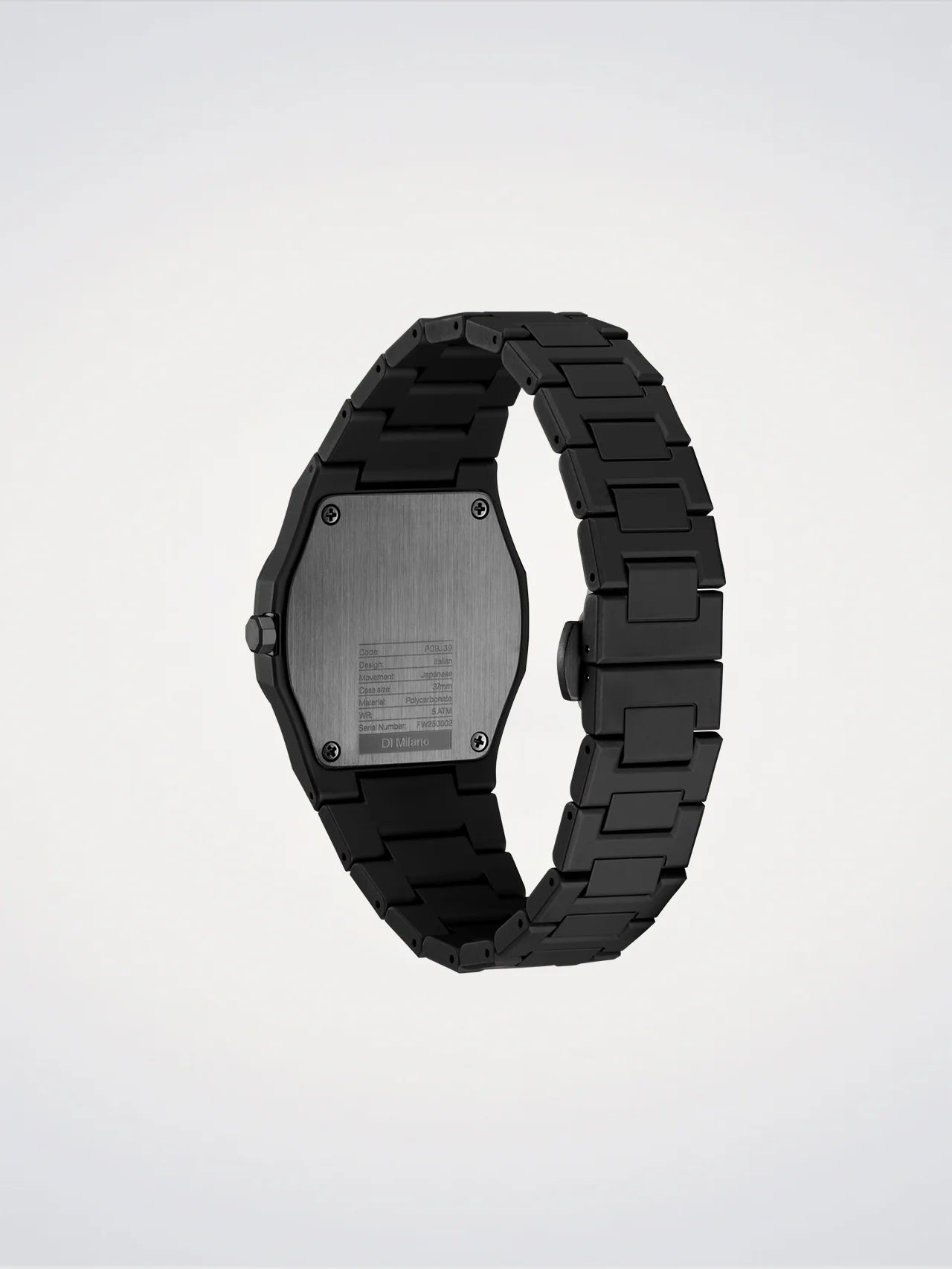Orologio Polycarbon, Crushed, 40,5 mm, D1 Milano