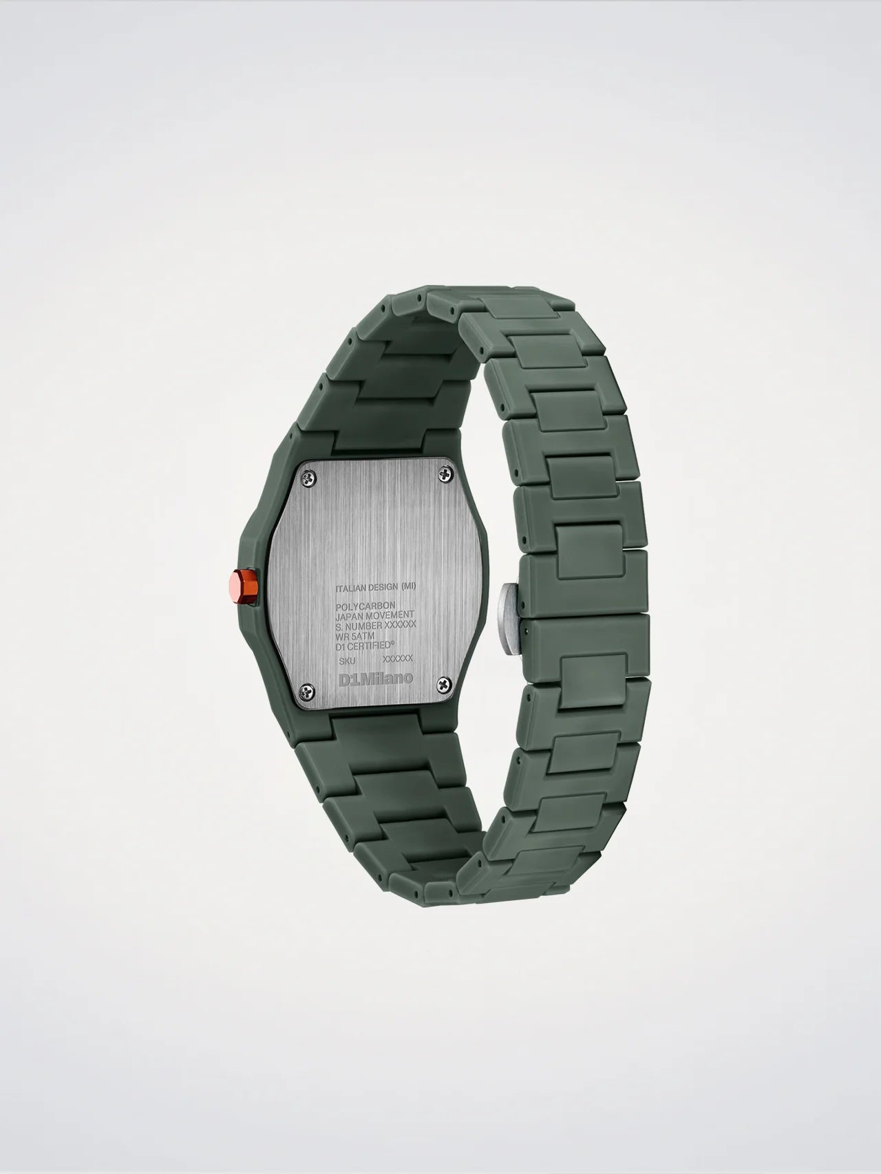 Reloj Polycarbon White Sketch, 40,5 mm, D1 Milano