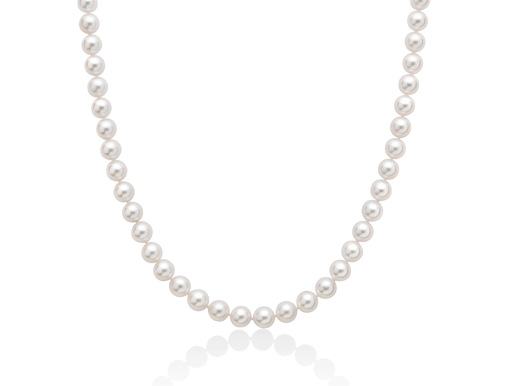 Filo di perle Oriente 45 cm con chiusura in oro bianco, Miluna