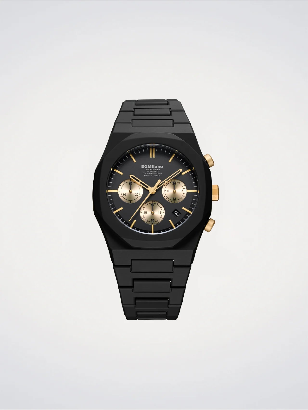 Polychrono Charcoal Black Watch 40.5 mm, D1 Milano