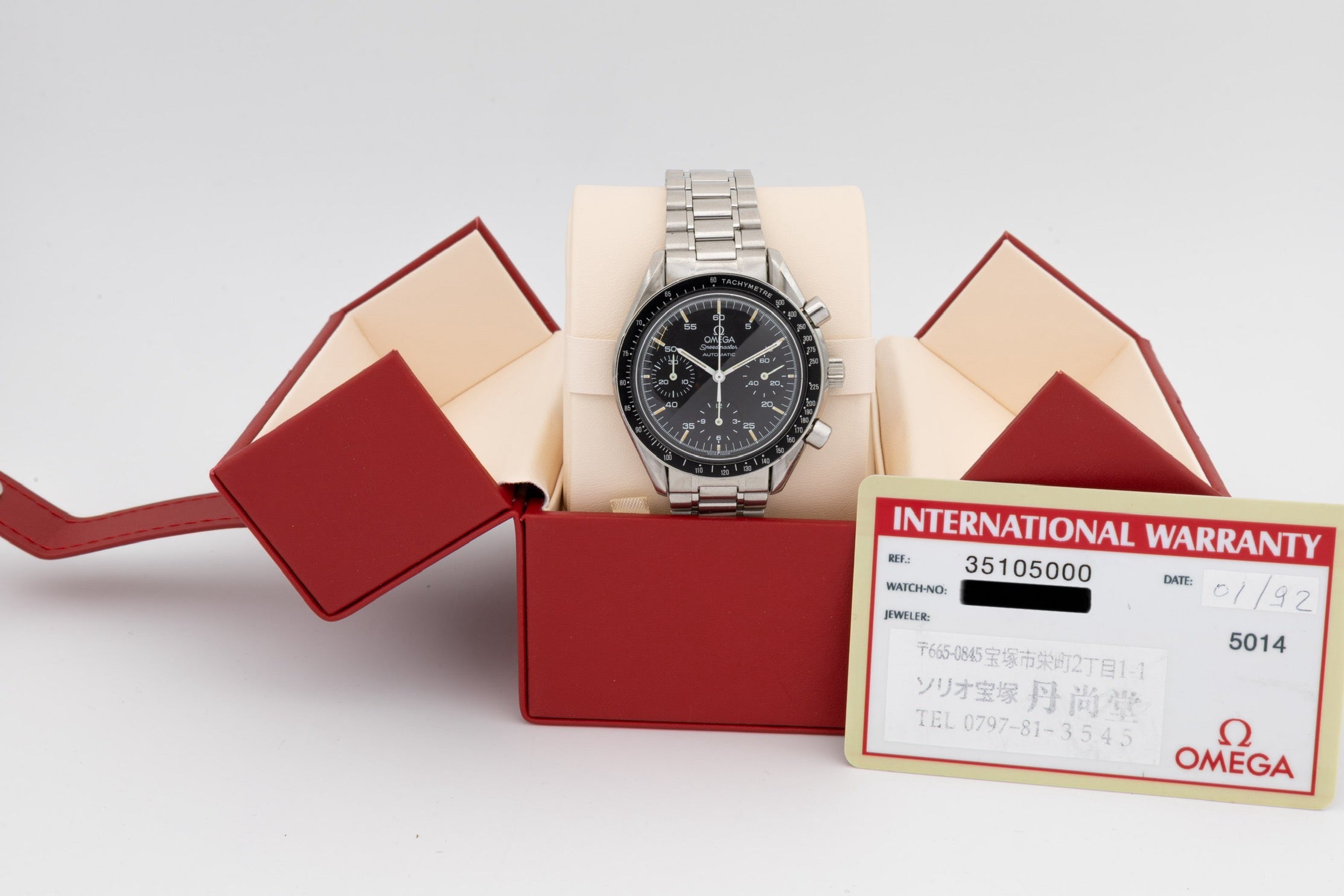 Omega Speedmaster Moonwatch Reduced automatico tropical