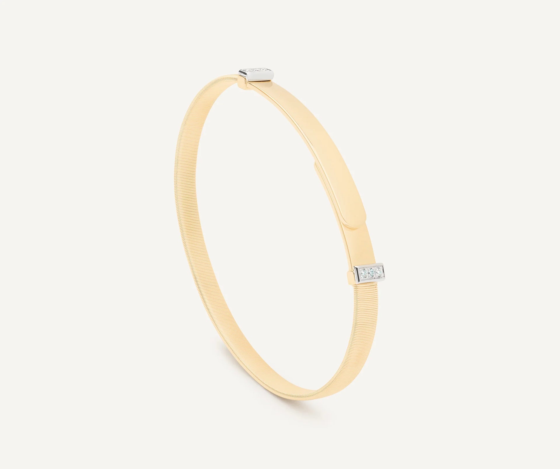 Bracciale Bangle in oro rosa e diamanti - Corona Gioielli Milano