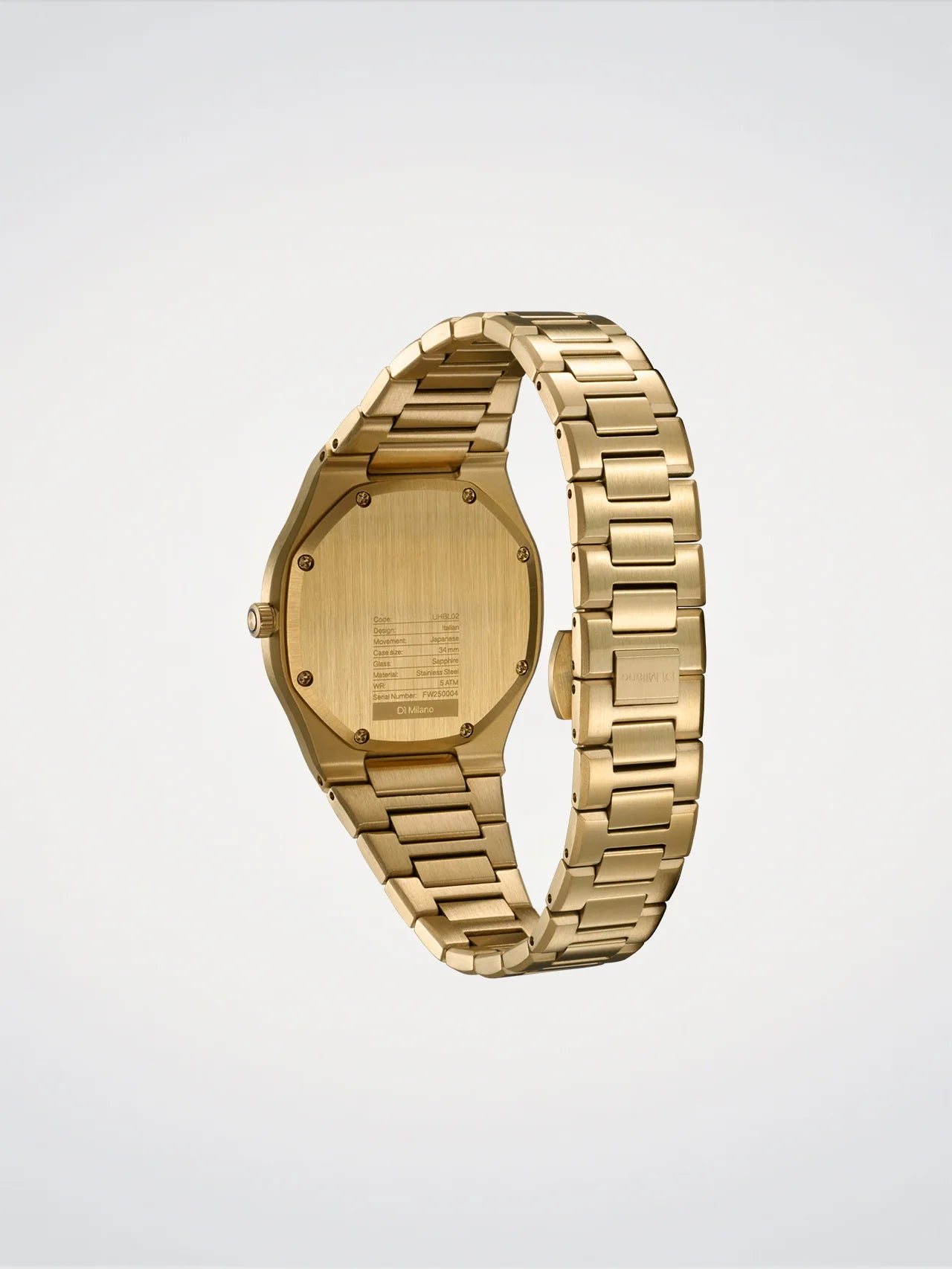 Orologio Ultra Thin, Gold Mellow,34 mm, D1 Milano