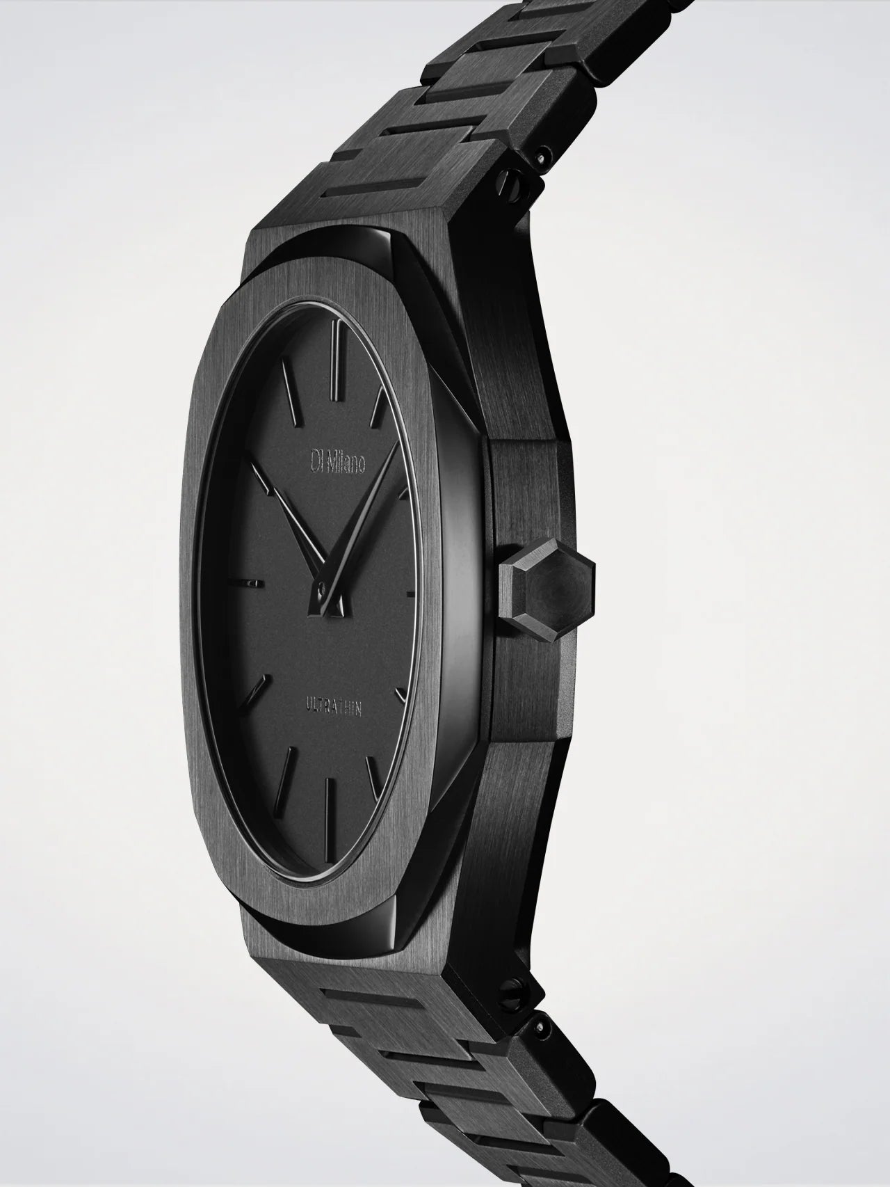 Ultra Thin Black Watch, 40 mm, D1 Milano
