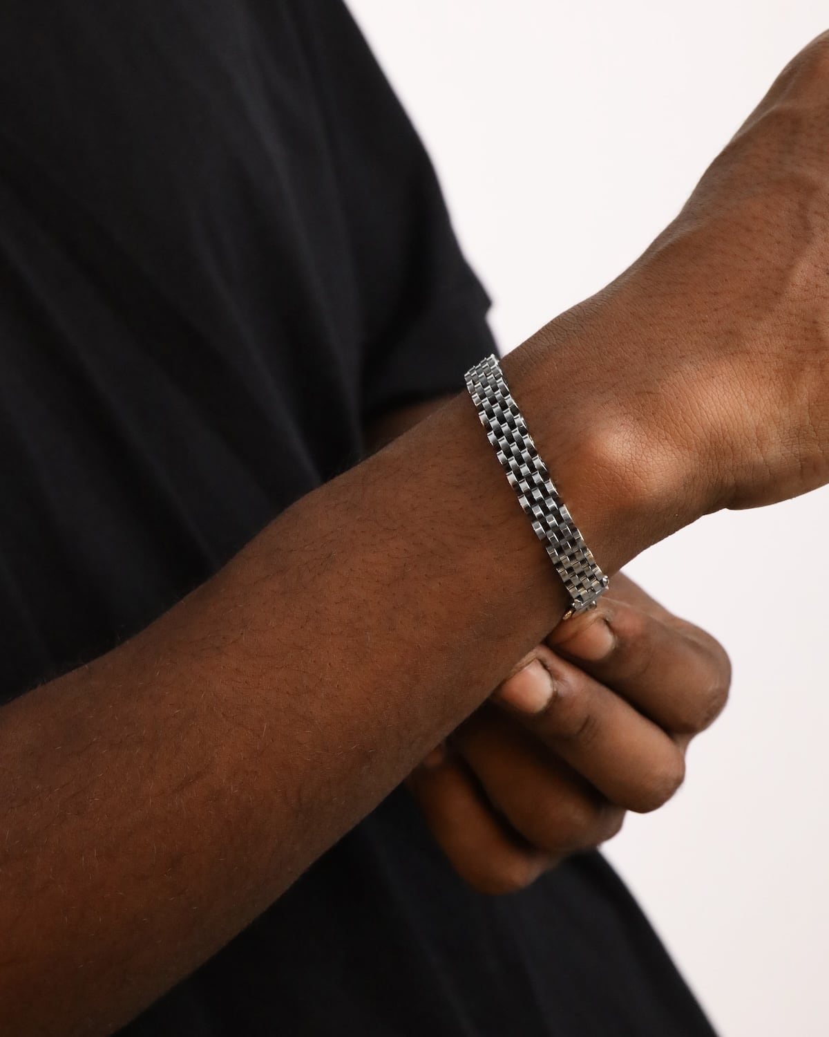 Bracciale in argento, cinturino orologio, Nove25