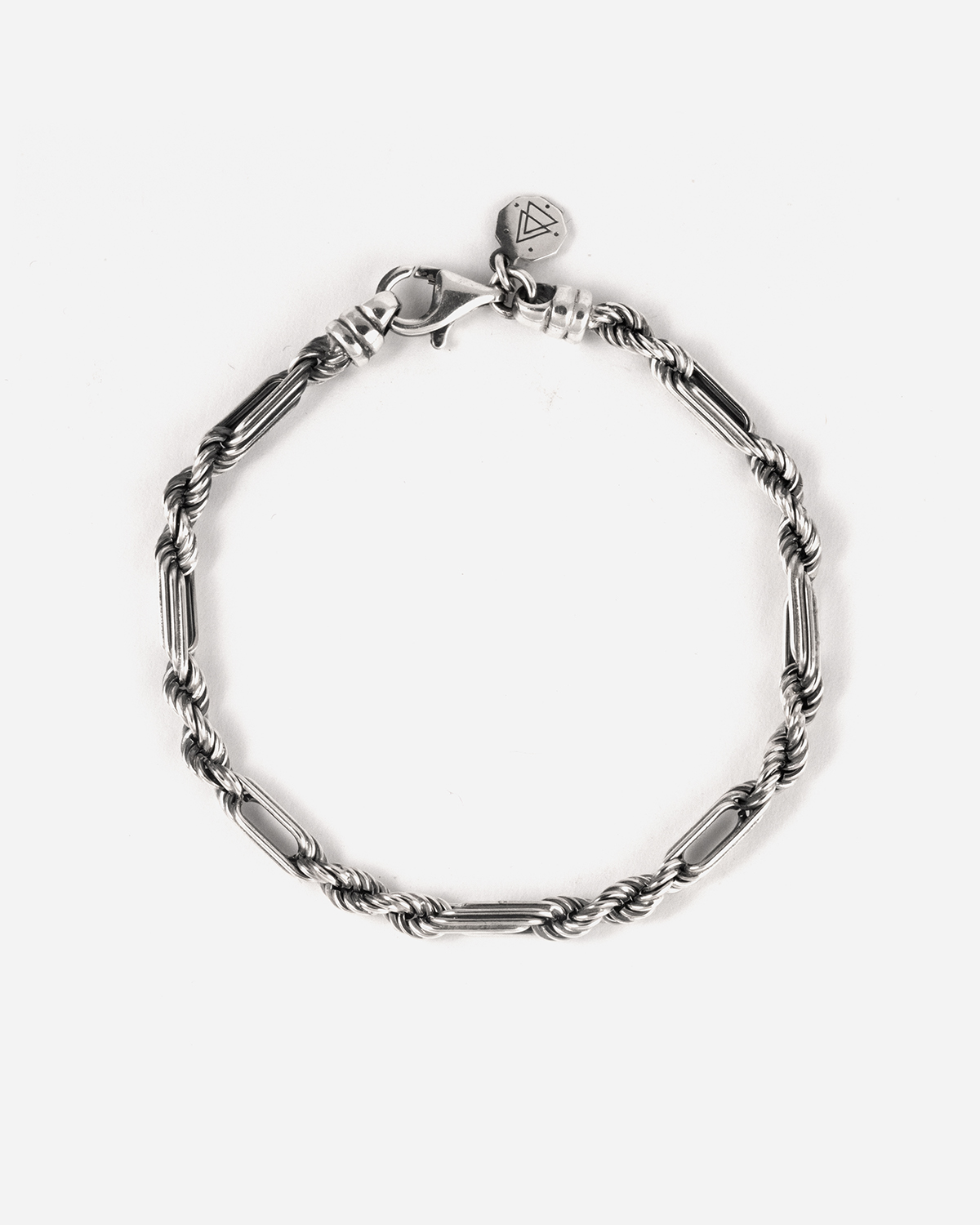 Silver bracelet, square curb, 150 thread, Nove25