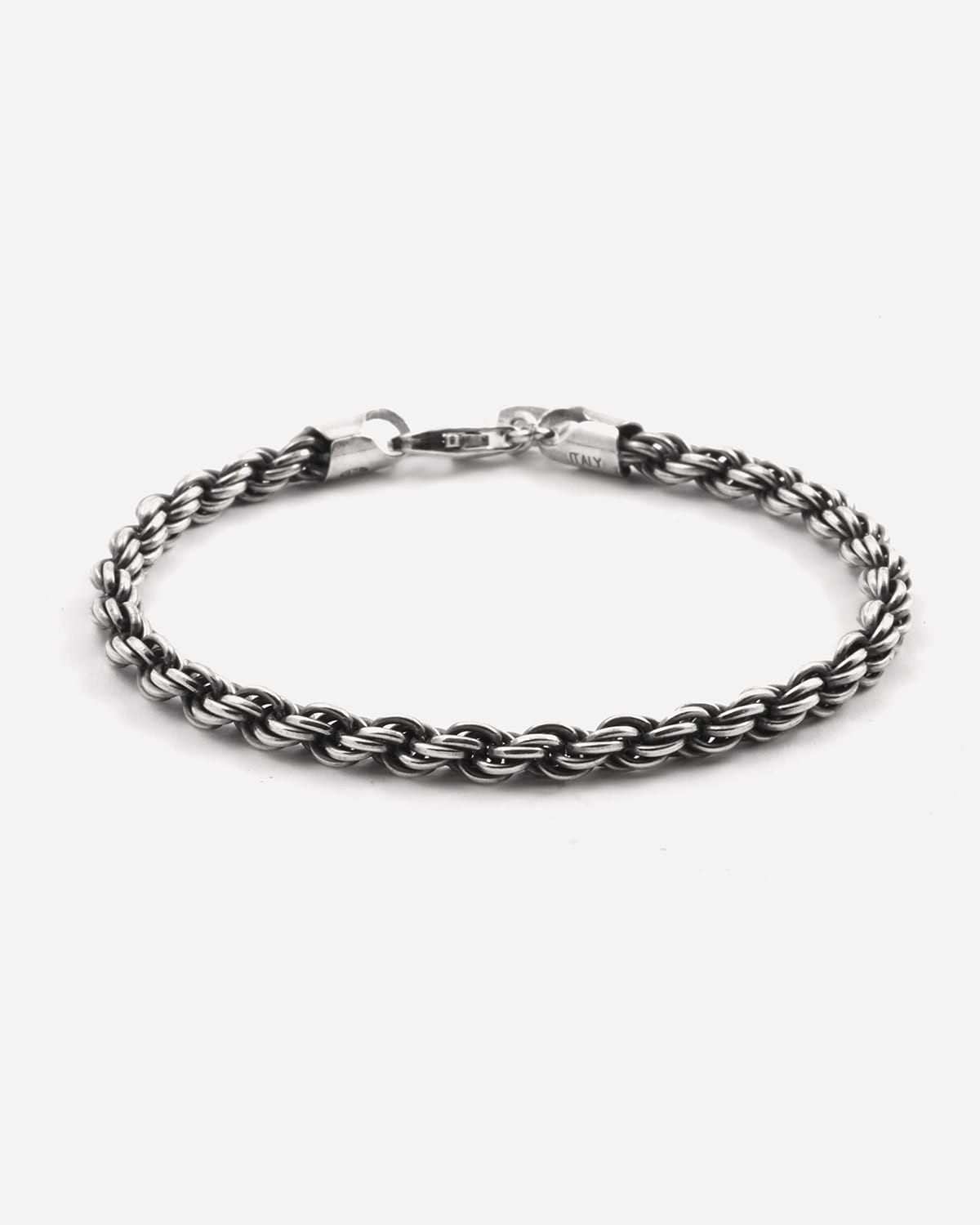 Bracciale in argento, corda 080, Nove25