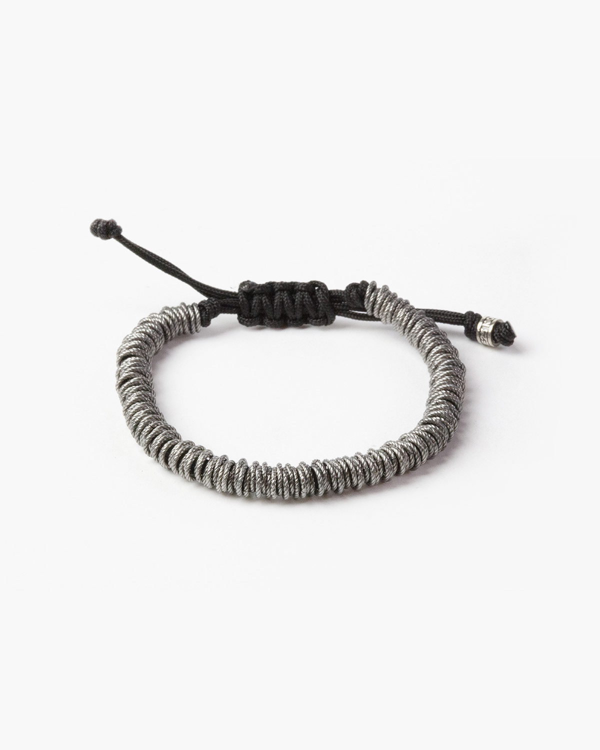 Bracciale in argento, corda magline torchon,  Nove25