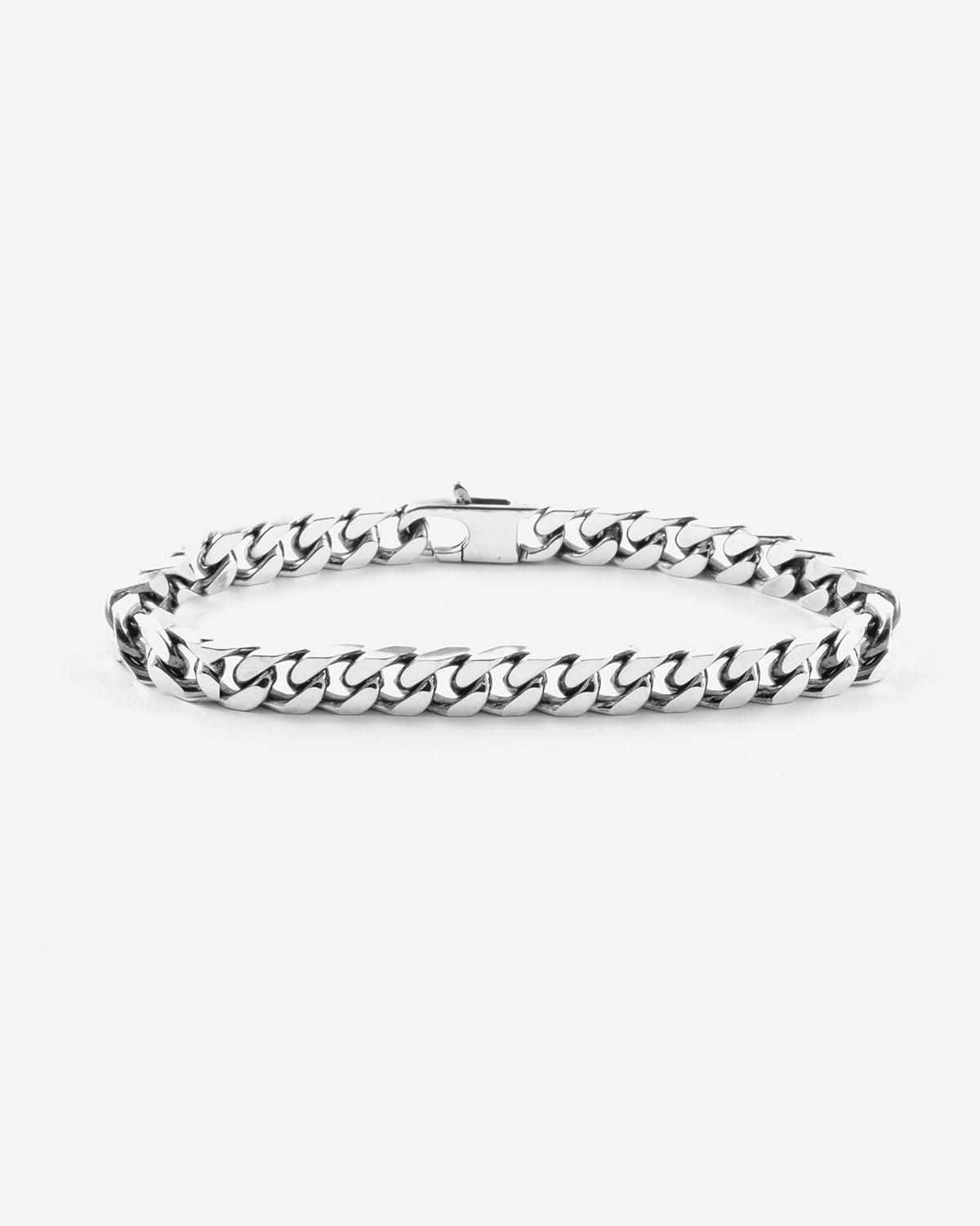 Bracciale in argento, grumetta quadrata filo 250, Nove25