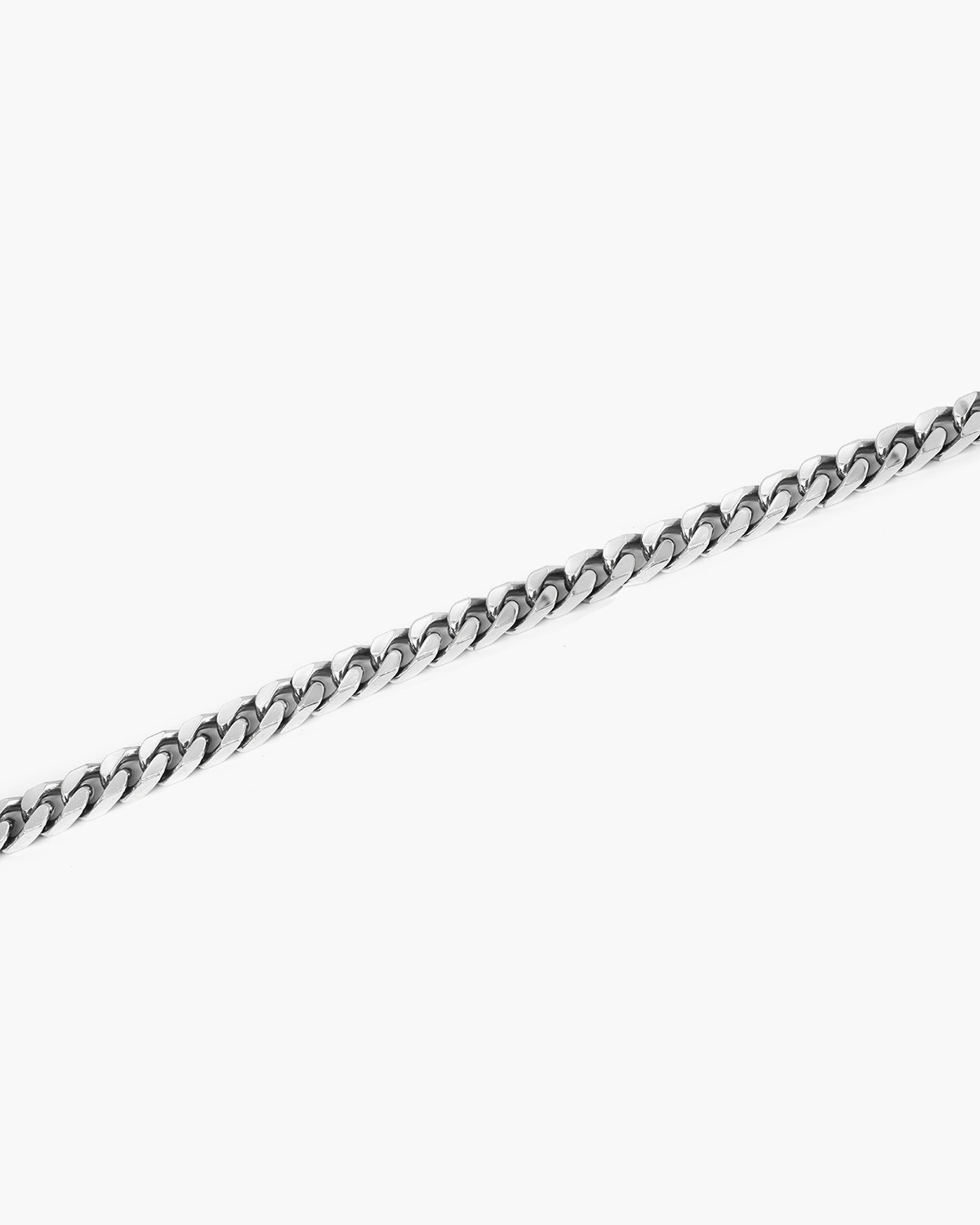 Bracelet en argent, gourmette carrée, 150 fils, Nove25
