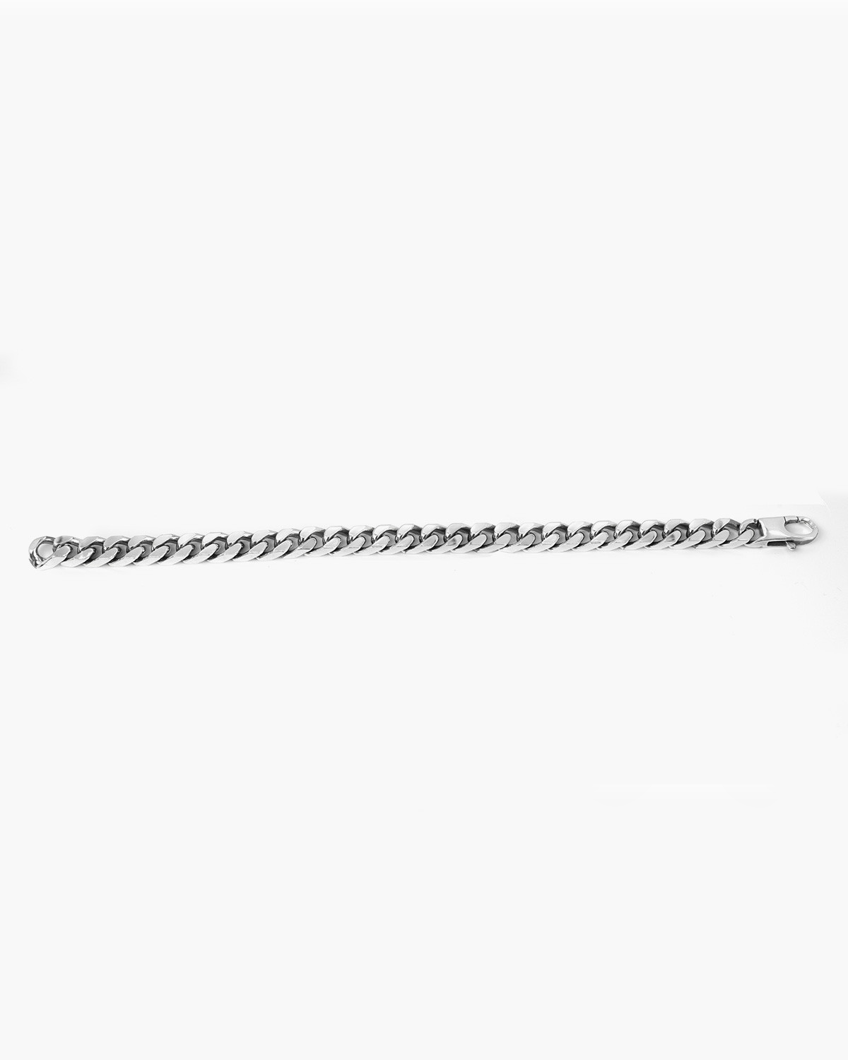 Bracelet en argent, gourmette carrée, 150 fils, Nove25