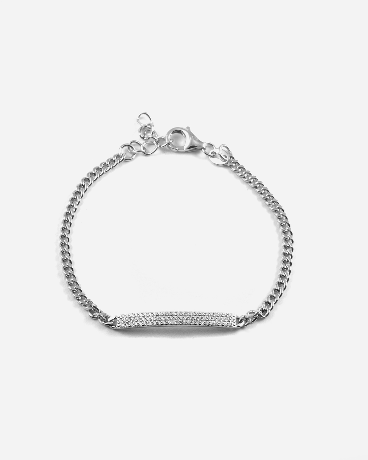 Bracciale in argento, ice breeze con brillanti, Nove25