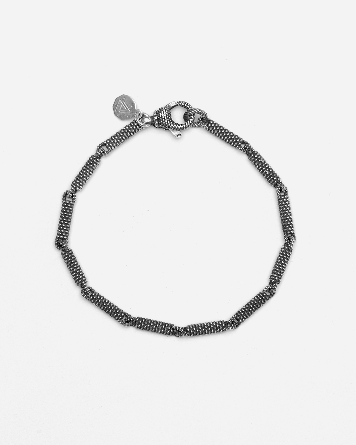 Bracciale in argento Roller Puntinati, Nove25